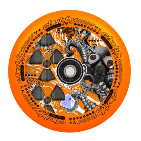 Chubby Lab Stunt Scooter Wheels 110mm - Neon Orange - Pair £51.90